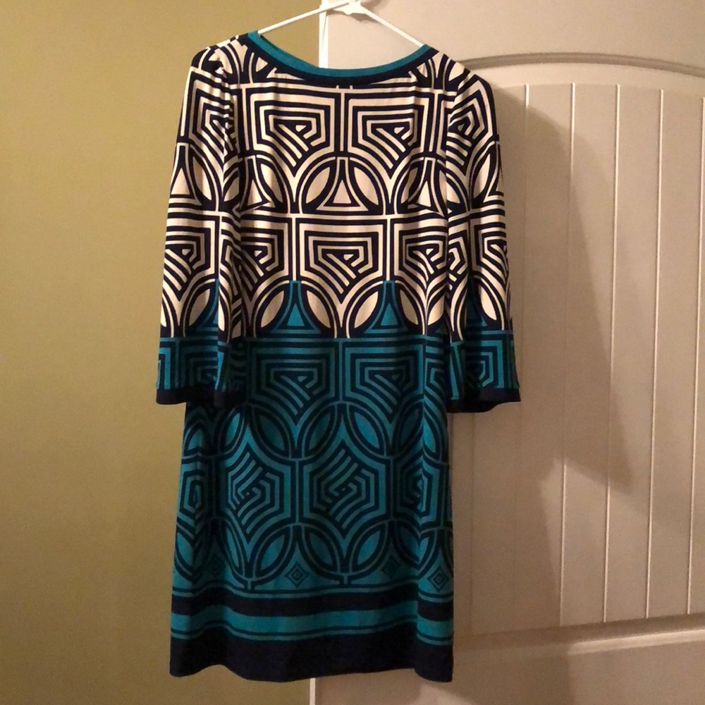 Eliza J geometric dress